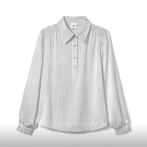 NWT Cabi Classy Blouse Style 4713 Fall 2024 Striped Satin Top